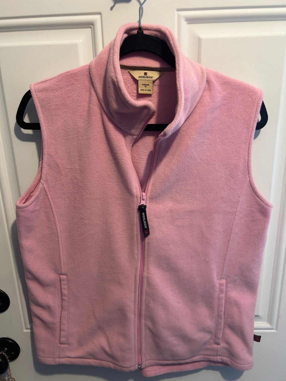 Woolrich Pink Fleece Vest